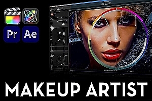 【FCPX/AE/PR插件】AI智能化妆师皮肤修饰磨皮美容插件 Makeup Artist 3.5