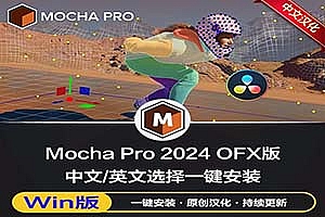 中文汉化-平面跟踪摩卡Nuke/达芬奇/Vegas/OFX插件 Mocha Pro 2024 v11.0.0 Win一键安装版