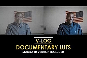 【调色预设】20款电影视频Vlog新闻纪录片摄影标准颜色校正调色LUT预设 V-Log Documentary and Standard LUTs