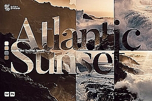 【LR预设】4款大气海滩海浪日落电影风光复古摄影调色Lightroom预设 ARTA – Atlantic Sunset for Lightroom