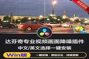 中文汉化-达芬奇专业视频画面降噪插件 Neat Video Pro v5.6.0 for DaVinci Resolve Win一键安装版