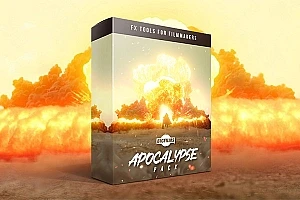 【4K视频素材】150个世界末日灾难核爆炸龙卷风海啸陨石沙暴视觉特效4K视频素材 Apocalypse Pack