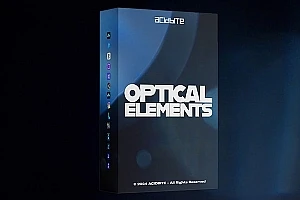 【4K视频素材】68个玻璃元素光学折射镜头光斑耀斑光效4K视频素材 Acidbite – Optical Elements