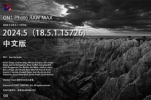 【024期】专业摄影后期RAW 照片编辑软件/PS插件 ON1 Photo RAW MAX 2024.5(18.5.1.15726)Win/Mac中文版