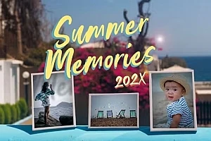 【AE模板】浪漫温馨夏日假期旅行相册幻灯片动画 Summer vacations slideshow