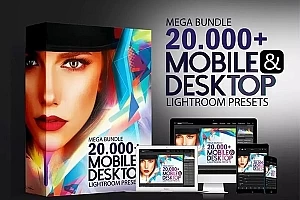 【LR预设】20000+专业摄影风格化后期调色Lightroom预设合集 MasterBundles – 20000+ Mega bundle Mobile & Desktop Lightroom Presets