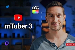 【FCPX插件】84种网络社交媒体视频图文排版背景字幕条Logo标志开场过渡转场图形动画 motionVFX& mTuber 3