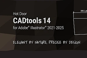 【Ai插件】工程制图距离测量标注图形绘制插件 Hot Door CADtools 14.4.4 Win/Mac中文版