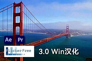 【AE/PR插件】视频延时闪屏去闪烁闪光插件 Flicker Free v3.0 Win汉化版
