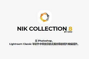 【PS插件】人像风光摄影降噪锐化全功能调色插件套装 Nik Collection 8.1.2 Win/Mac中文版