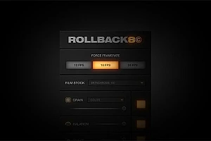【AE/PR脚本】复古怀旧8mm老胶片边框纹理噪点光效叠加效果 FredPelle – ROLLBACK8 Pro v2.0.0