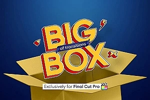 【FCPX插件】230个创意图形表情3D翻转移动缩放故障闪光转场预设 Century Creatives& Big Box of Transitions 汉化版