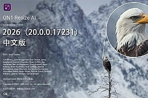【软件/PS插件】智能AI照片无损放大软件PS插件 ON1 Resize AI 2026 (20.0.0.17231) Win/Mac中文版