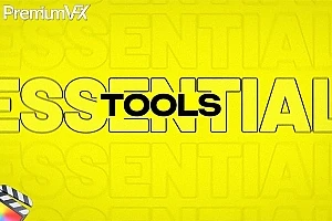 【FCPX插件】45个简洁时尚多功能网格分屏画中画标注转场文字标题动画工具包 PremiumVFX – Essential Tools 汉化版