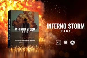 【AE脚本】296种火焰燃烧爆炸烟雾粉尘火星粒子枪焰特效合成预设 Inferno Storm Pack V1 (AtomX 3.0.9)